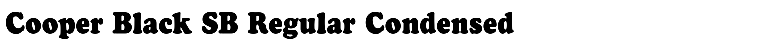 Cooper Black SB Regular Condensed